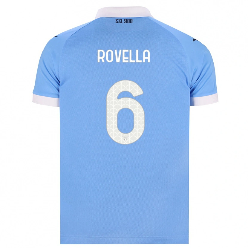 Danxen Hombre Camiseta Nicolò Rovella #6 Azul Cielo Negro Blanco 1ª Equipación 2026/27 La Camisa México