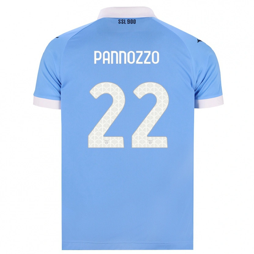 Danxen Hombre Camiseta Nicolò Pannozzo #22 Azul Cielo Negro Blanco 1ª Equipación 2026/27 La Camisa México