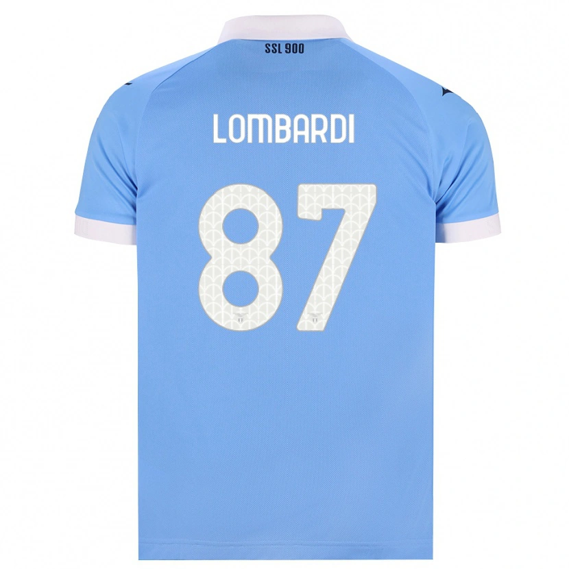 Danxen Hombre Camiseta Cristiano Lombardi #87 Azul Cielo Negro Blanco 1ª Equipación 2026/27 La Camisa México