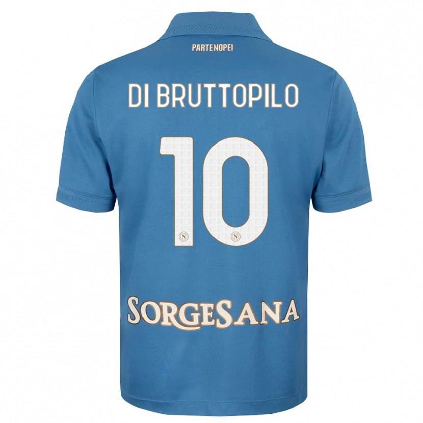 Danxen Hombre Camiseta Giuseppe Ambrosino Di Bruttopilo #10 Azul Neblina Blanco 1ª Equipación 2026/27 La Camisa México
