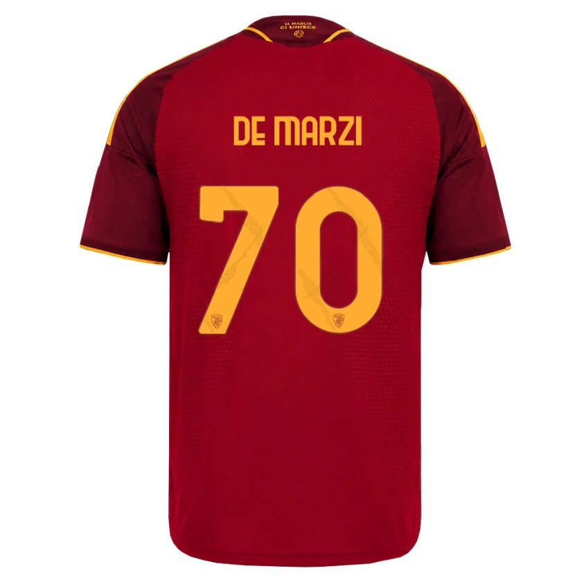 Danxen Hombre Camiseta Giorgio De Marzi #70 Rojo Dorado Amarillo 1ª Equipación 2026/27 La Camisa México
