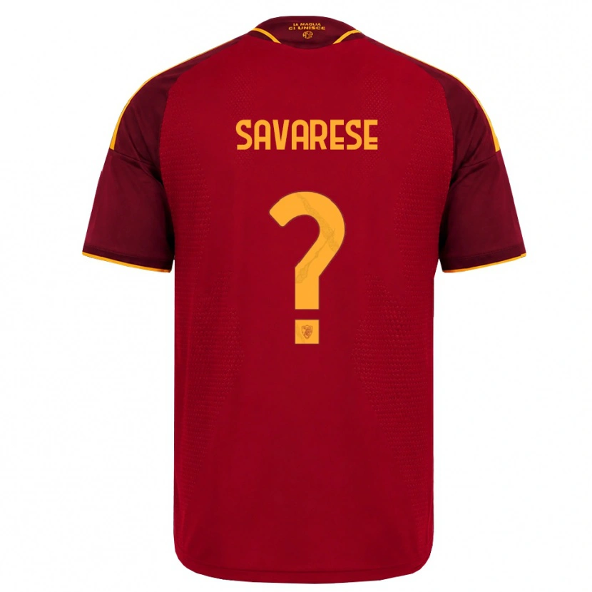 Danxen Hombre Camiseta Bruno Savarese #0 Rojo Dorado Amarillo 1ª Equipación 2026/27 La Camisa México
