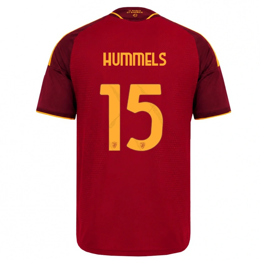 Danxen Hombre Camiseta Mats Hummels #15 Rojo Dorado Amarillo 1ª Equipación 2026/27 La Camisa México