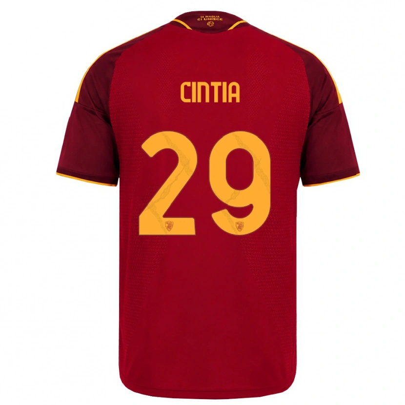 Danxen Hombre Camiseta Cintia Rafaela Soares Martins #29 Rojo Dorado Amarillo 1ª Equipación 2026/27 La Camisa México