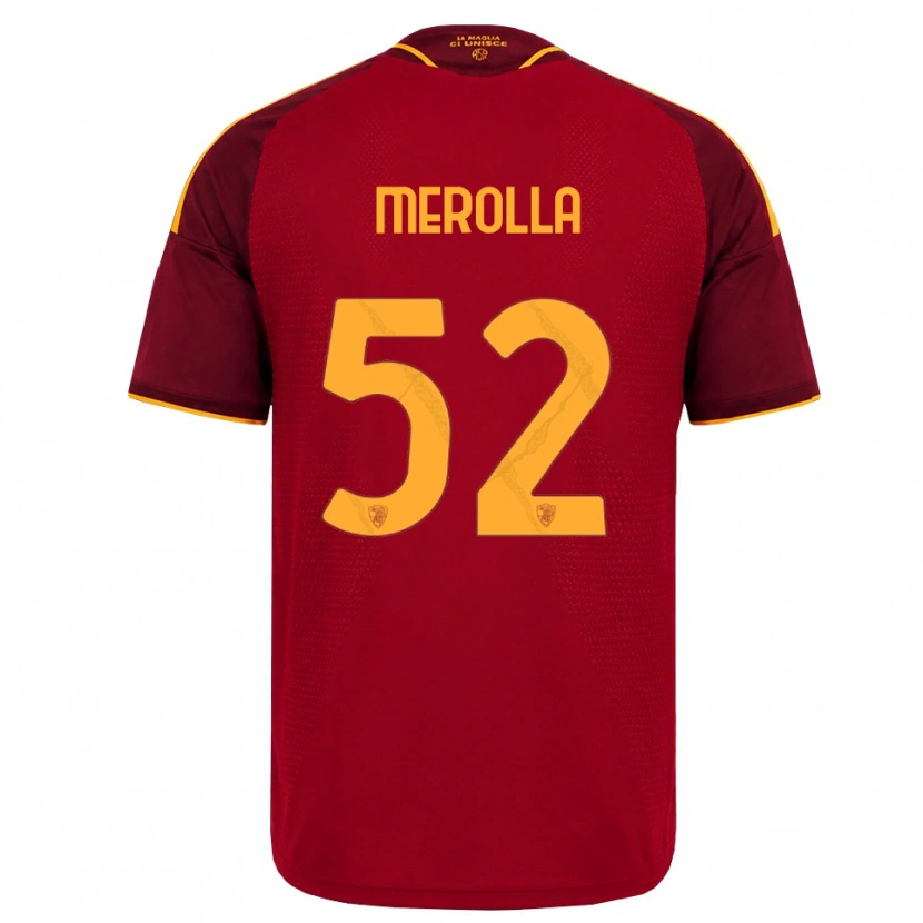 Danxen Hombre Camiseta Liliana Merolla #52 Rojo Dorado Amarillo 1ª Equipación 2026/27 La Camisa México