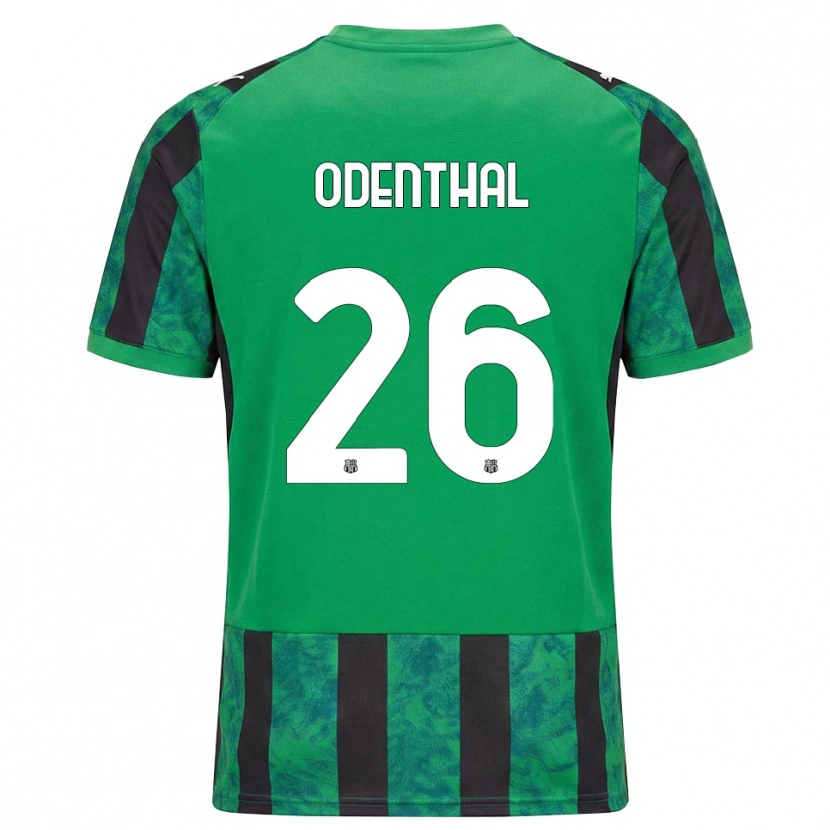 Danxen Hombre Camiseta Cas Odenthal #26 Verde Negro Blanco 1ª Equipación 2026/27 La Camisa México