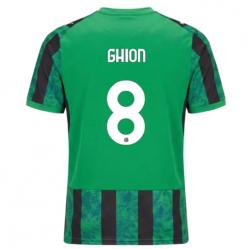 Danxen Hombre Camiseta Andrea Ghion #8 Verde Negro Blanco 1ª Equipación 2026/27 La Camisa México