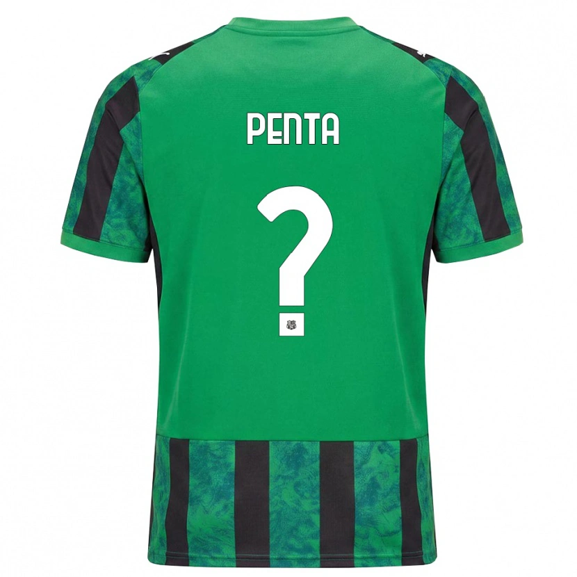 Danxen Hombre Camiseta Mattia Penta #0 Verde Negro Blanco 1ª Equipación 2026/27 La Camisa México