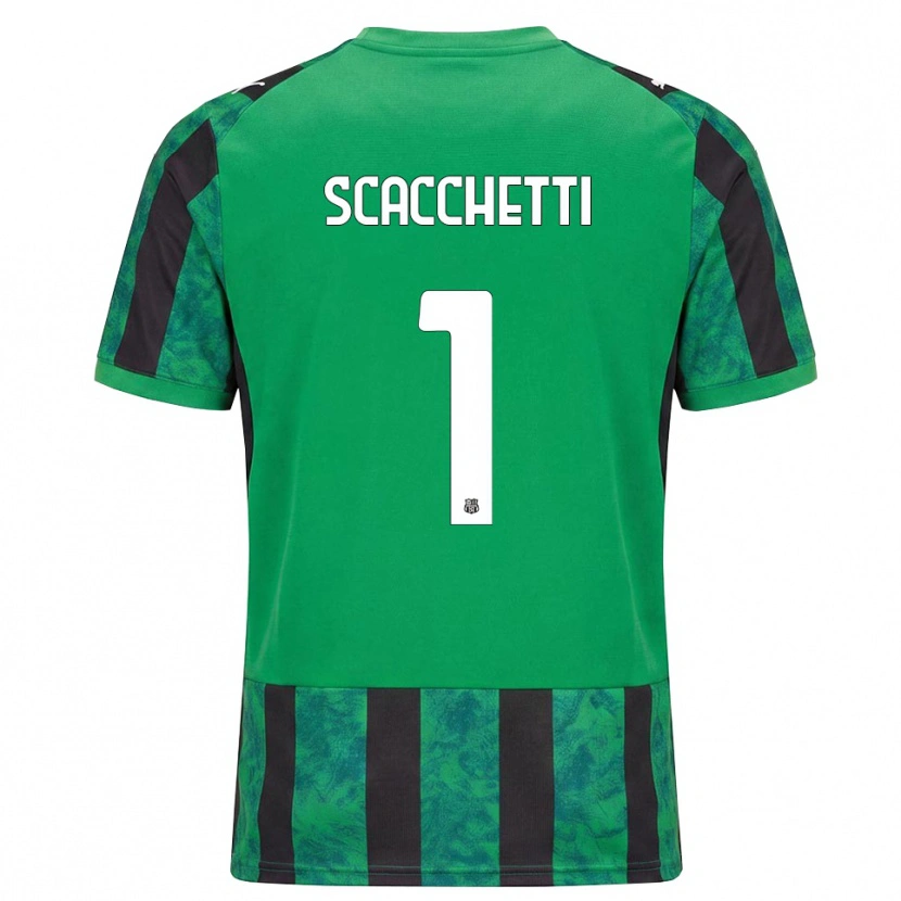 Danxen Hombre Camiseta Alessandro Scacchetti #1 Verde Negro Blanco 1ª Equipación 2026/27 La Camisa México