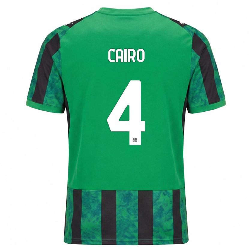 Danxen Hombre Camiseta Nicolas Cairo #4 Verde Negro Blanco 1ª Equipación 2026/27 La Camisa México