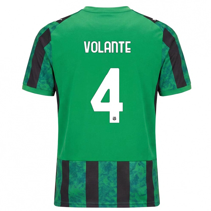 Danxen Hombre Camiseta Giulio Volante #4 Verde Negro Blanco 1ª Equipación 2026/27 La Camisa México