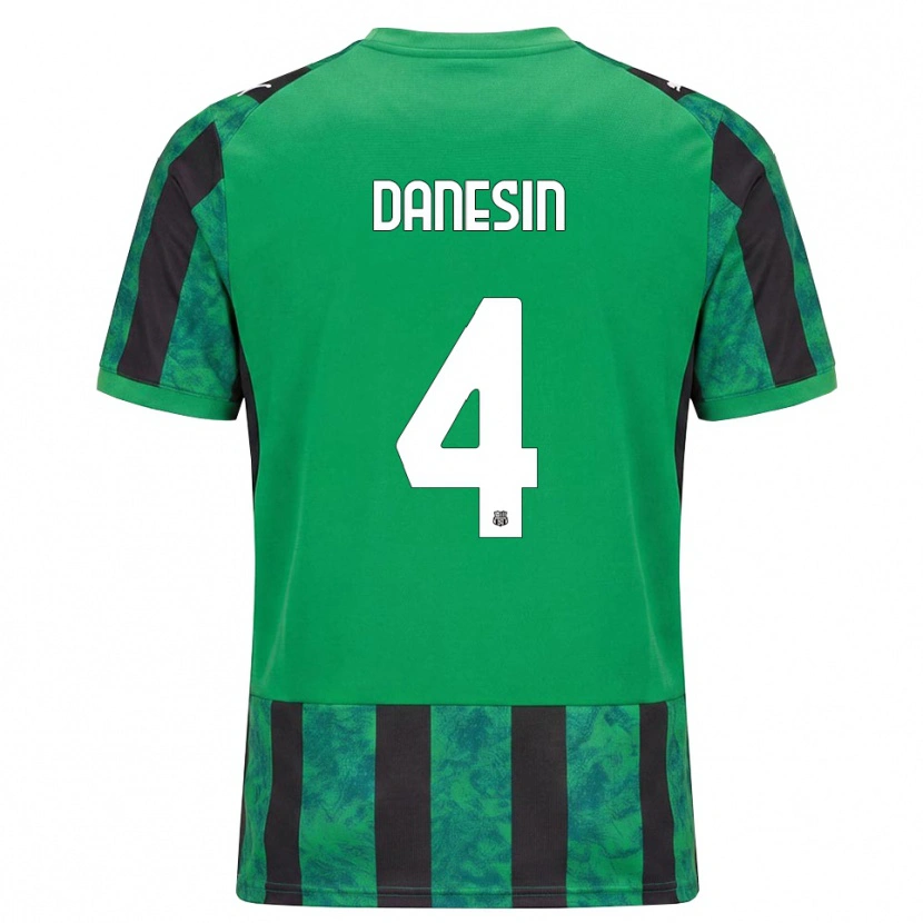 Danxen Hombre Camiseta Federico Danesin #4 Verde Negro Blanco 1ª Equipación 2026/27 La Camisa México