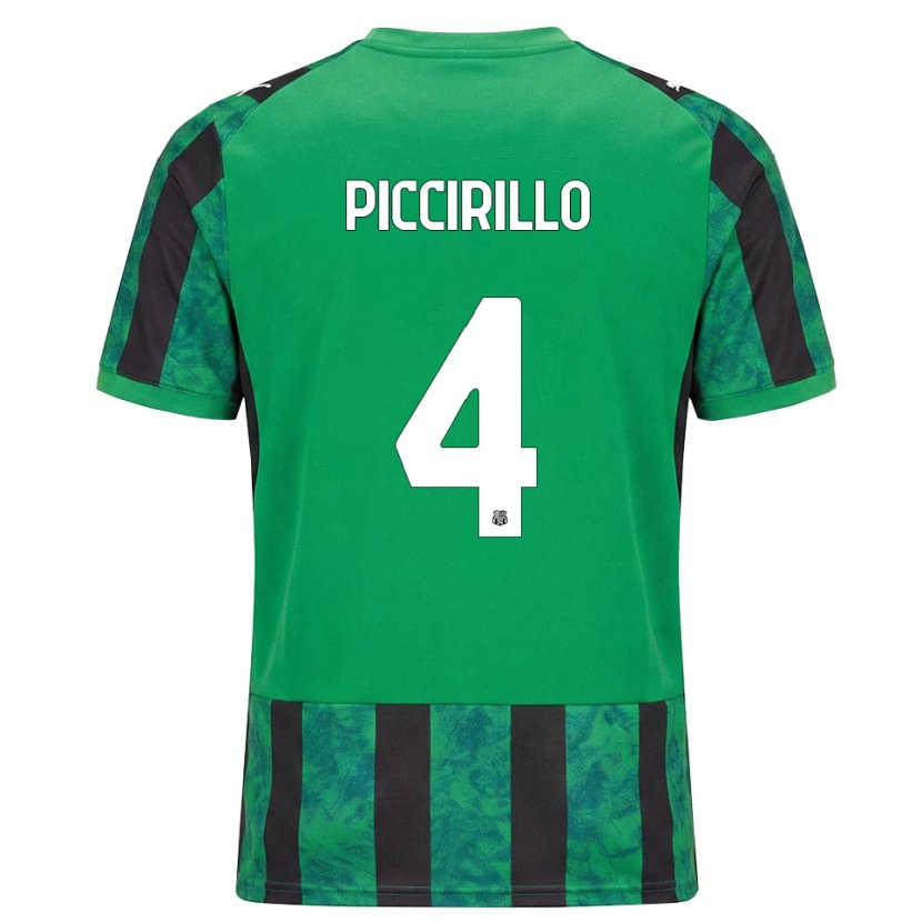 Danxen Hombre Camiseta Michele Piccirillo #4 Verde Negro Blanco 1ª Equipación 2026/27 La Camisa México