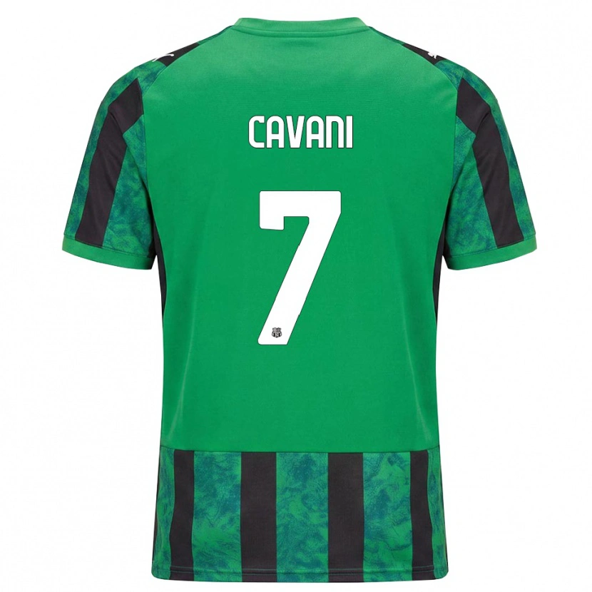 Danxen Hombre Camiseta Lorenzo Cavani #7 Verde Negro Blanco 1ª Equipación 2026/27 La Camisa México
