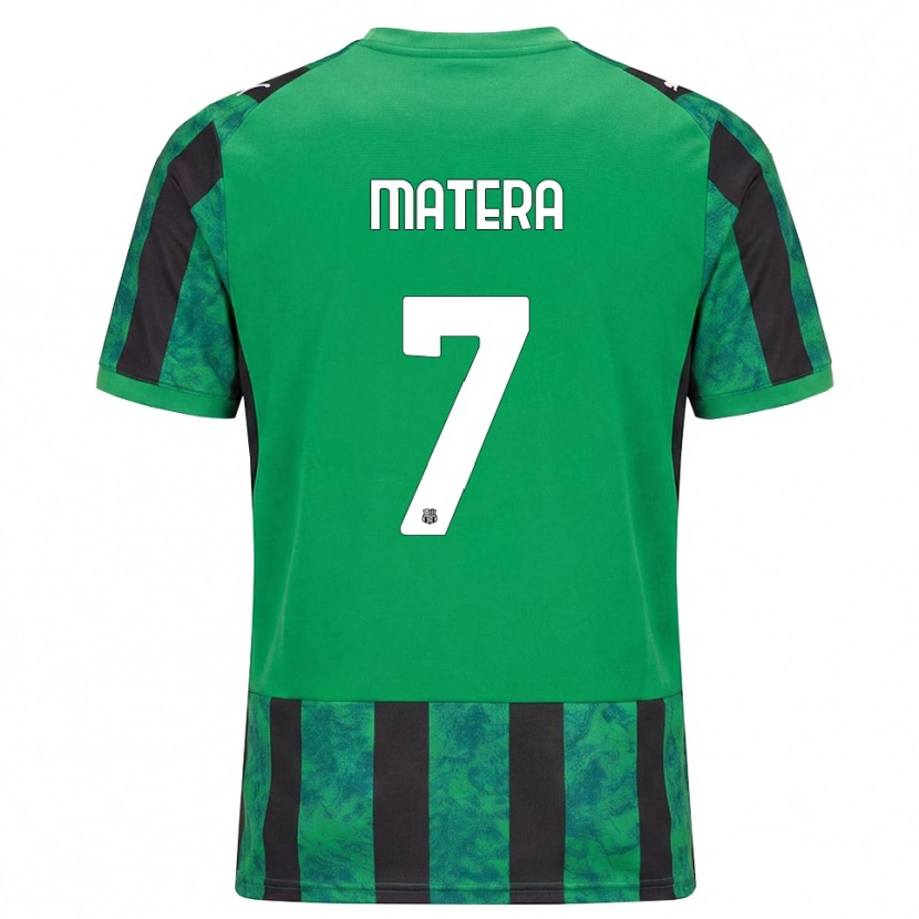 Danxen Hombre Camiseta Lorenzo Matera #7 Verde Negro Blanco 1ª Equipación 2026/27 La Camisa México