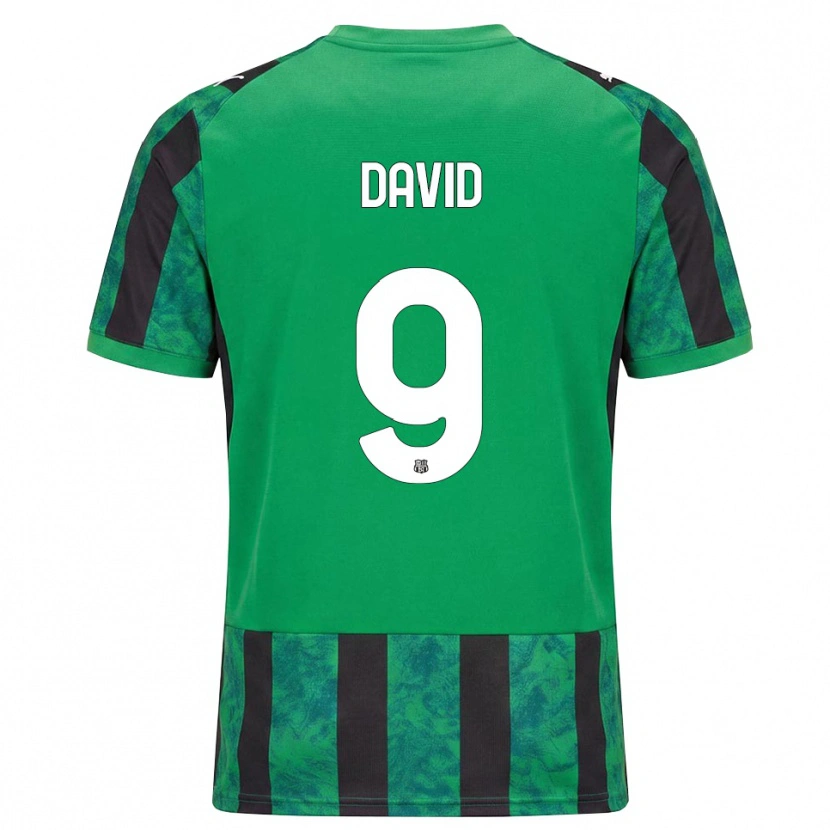 Danxen Hombre Camiseta Mario David #9 Verde Negro Blanco 1ª Equipación 2026/27 La Camisa México