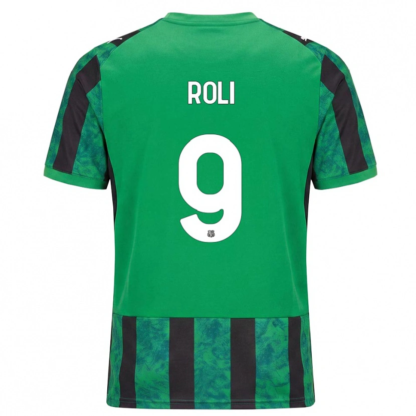 Danxen Hombre Camiseta Riccardo Roli #9 Verde Negro Blanco 1ª Equipación 2026/27 La Camisa México