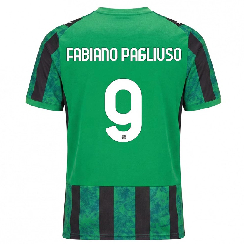 Danxen Hombre Camiseta Paolo Fabiano Pagliuso #9 Verde Negro Blanco 1ª Equipación 2026/27 La Camisa México