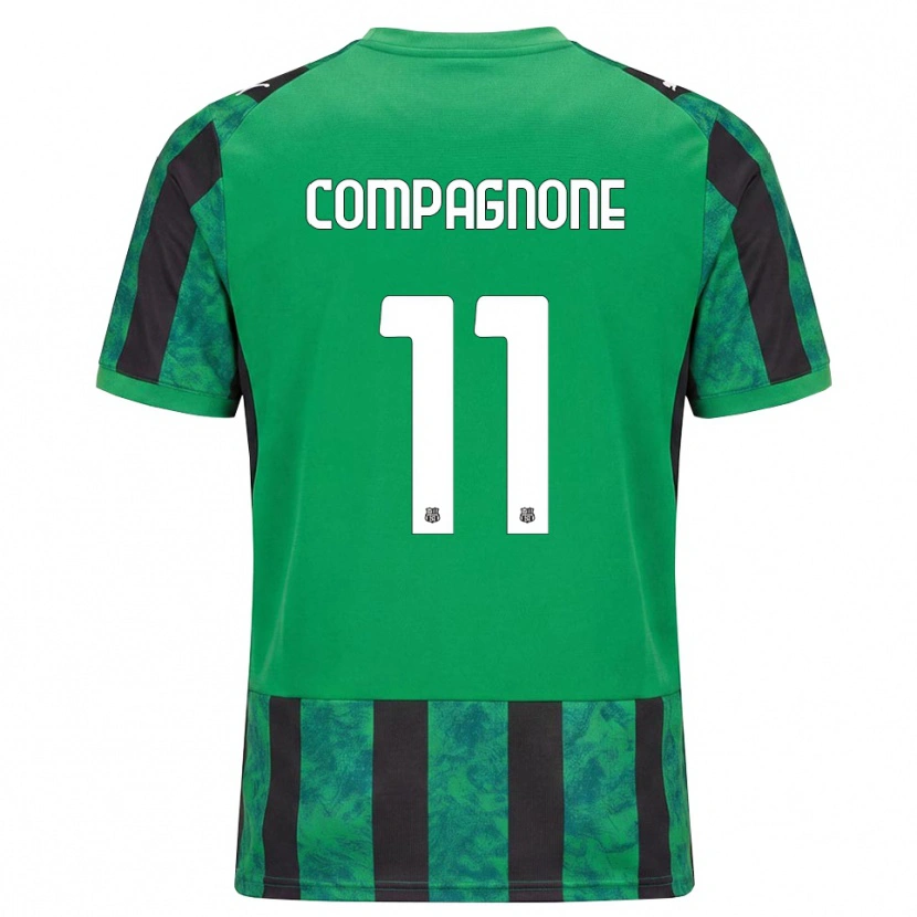 Danxen Hombre Camiseta Pasquale Compagnone #11 Verde Negro Blanco 1ª Equipación 2026/27 La Camisa México