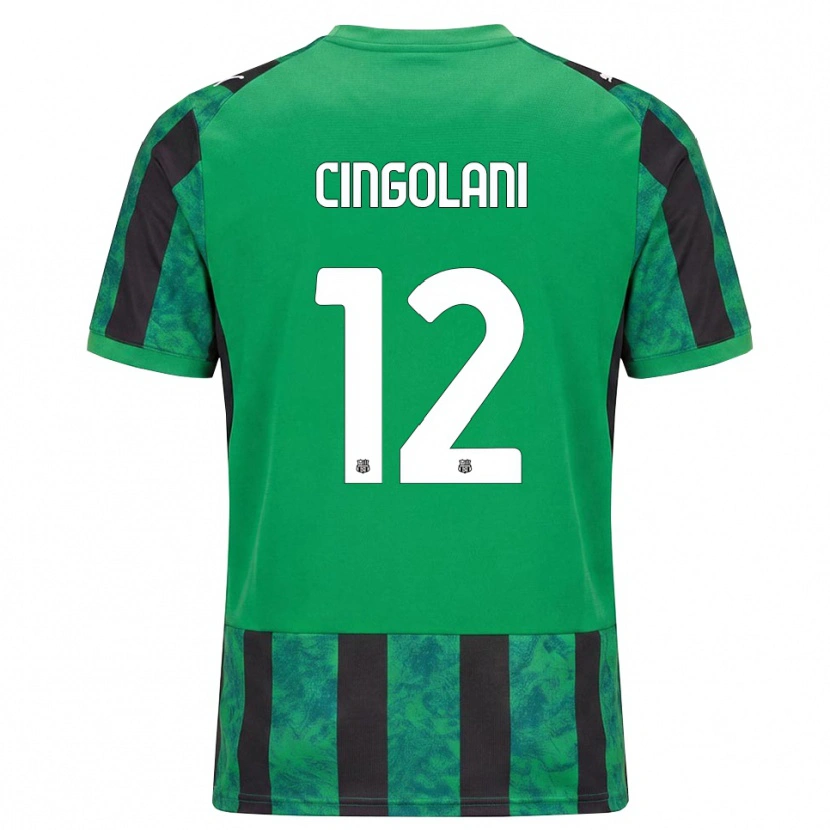 Danxen Hombre Camiseta Matteo Cingolani #12 Verde Negro Blanco 1ª Equipación 2026/27 La Camisa México