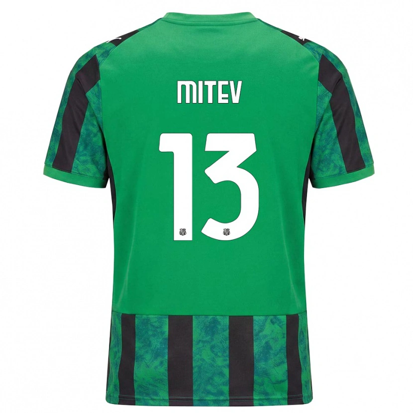 Danxen Hombre Camiseta Nikola Mitev #13 Verde Negro Blanco 1ª Equipación 2026/27 La Camisa México