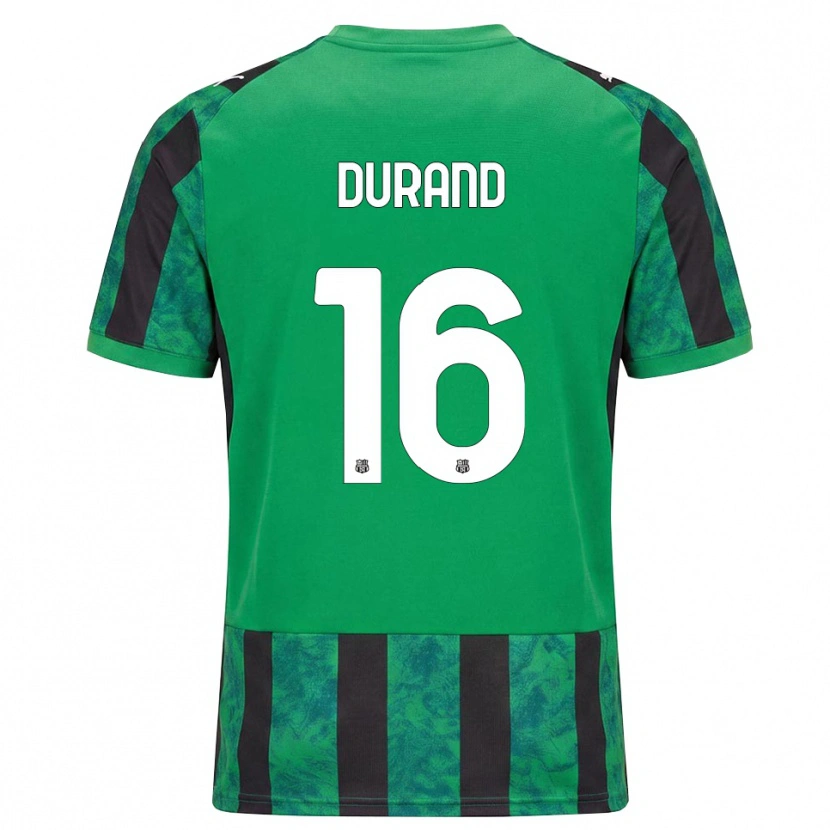 Danxen Hombre Camiseta Solène Durand #16 Verde Negro Blanco 1ª Equipación 2026/27 La Camisa México