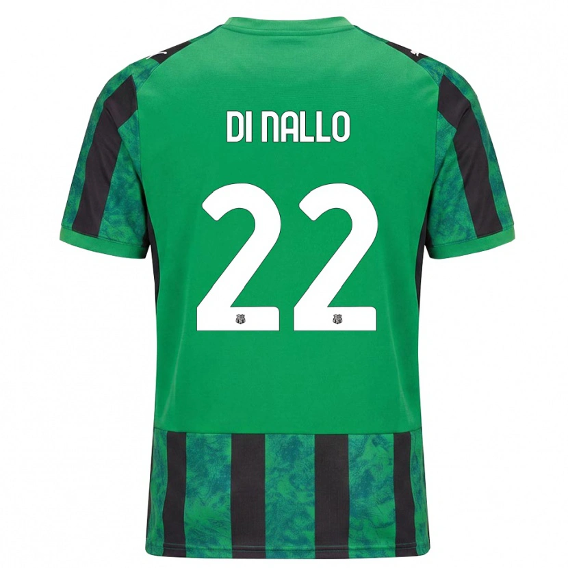 Danxen Hombre Camiseta Erica Di Nallo #22 Verde Negro Blanco 1ª Equipación 2026/27 La Camisa México