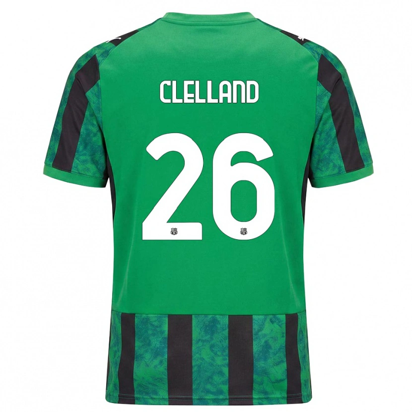 Danxen Hombre Camiseta Lana Clelland #26 Verde Negro Blanco 1ª Equipación 2026/27 La Camisa México