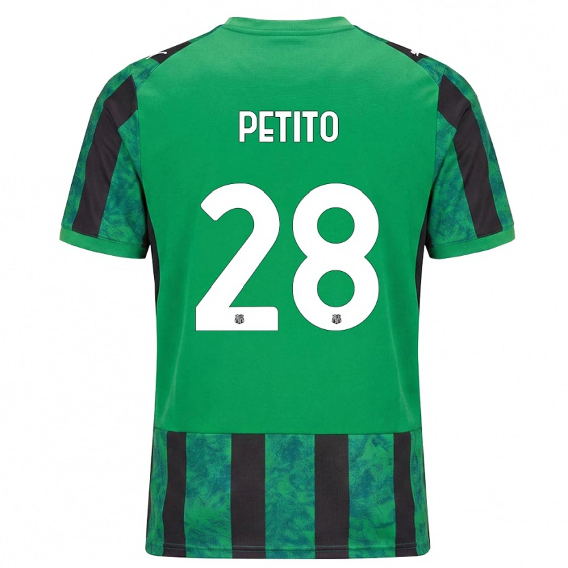 Danxen Hombre Camiseta Christian Petito #28 Verde Negro Blanco 1ª Equipación 2026/27 La Camisa México