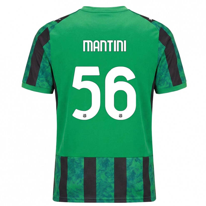 Danxen Hombre Camiseta Raffaele Mantini #56 Verde Negro Blanco 1ª Equipación 2026/27 La Camisa México