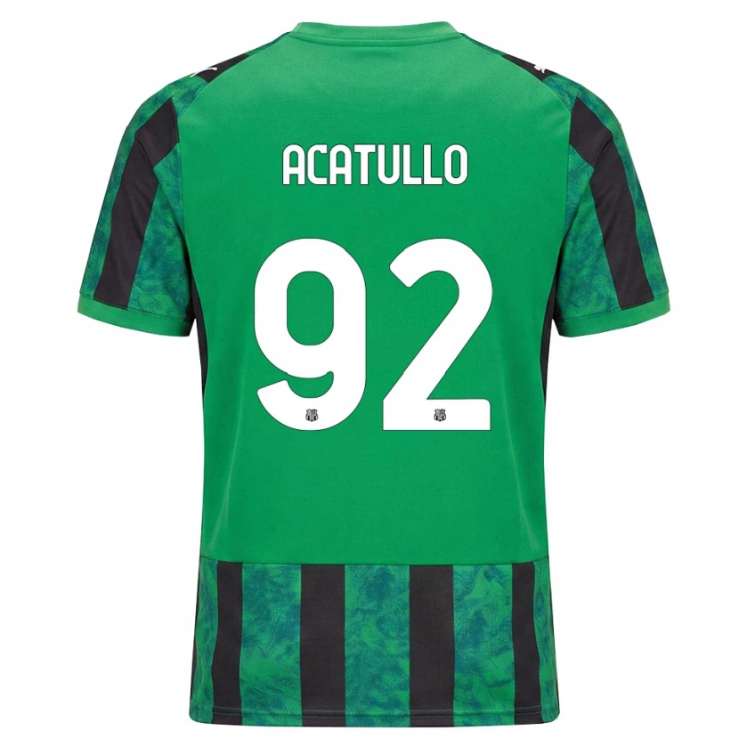 Danxen Hombre Camiseta Cristian Acatullo #92 Verde Negro Blanco 1ª Equipación 2026/27 La Camisa México
