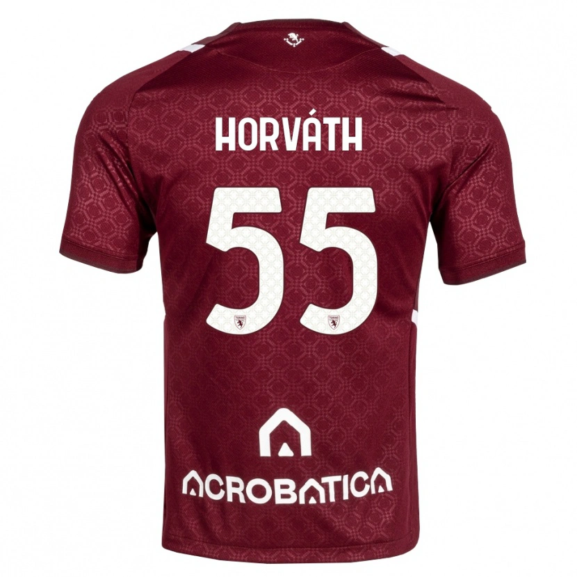 Danxen Hombre Camiseta Krisztofer Horváth #55 Burdeos Blanco 1ª Equipación 2026/27 La Camisa México