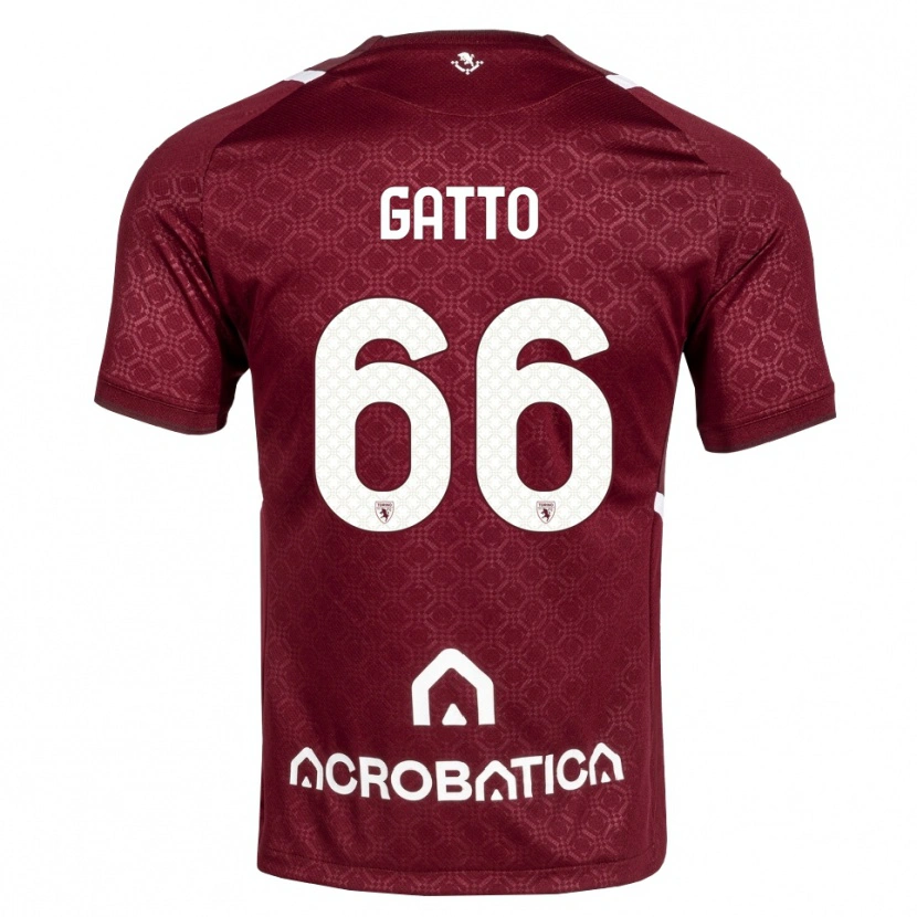 Danxen Hombre Camiseta Tommaso Gatto #66 Burdeos Blanco 1ª Equipación 2026/27 La Camisa México