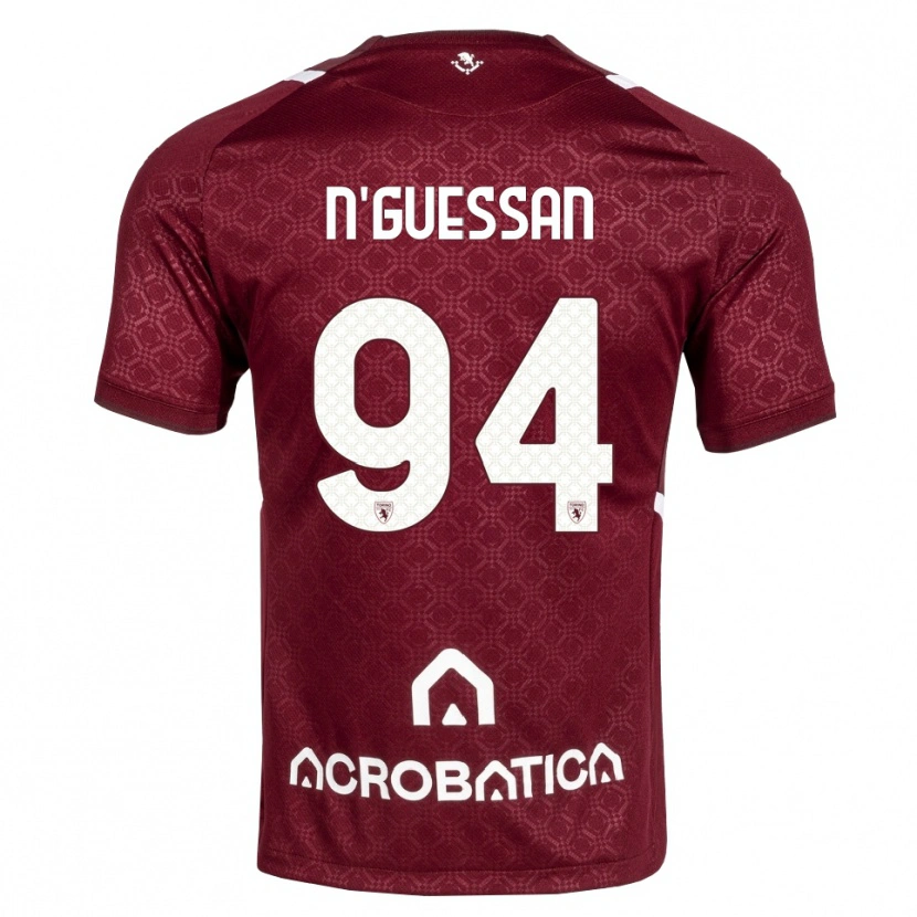 Danxen Hombre Camiseta Ange Caumenan N'guessan #94 Burdeos Blanco 1ª Equipación 2026/27 La Camisa México