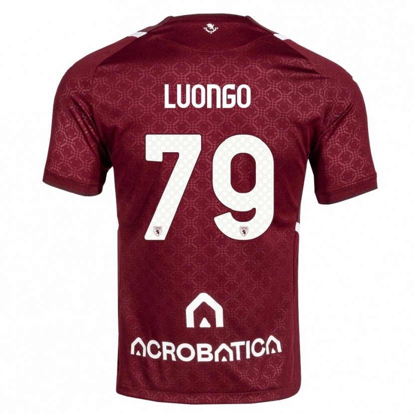 Danxen Hombre Camiseta Andrea Luongo #79 Burdeos Blanco 1ª Equipación 2026/27 La Camisa México