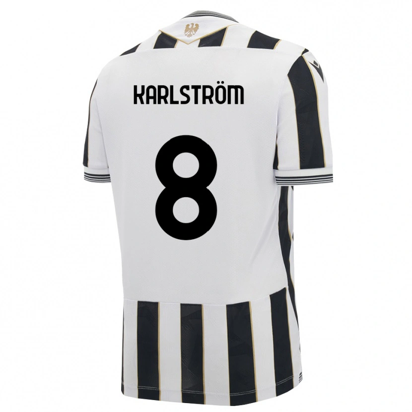 Danxen Hombre Camiseta Jesper Karlström #8 Negro Blanco Rosa 1ª Equipación 2026/27 La Camisa México