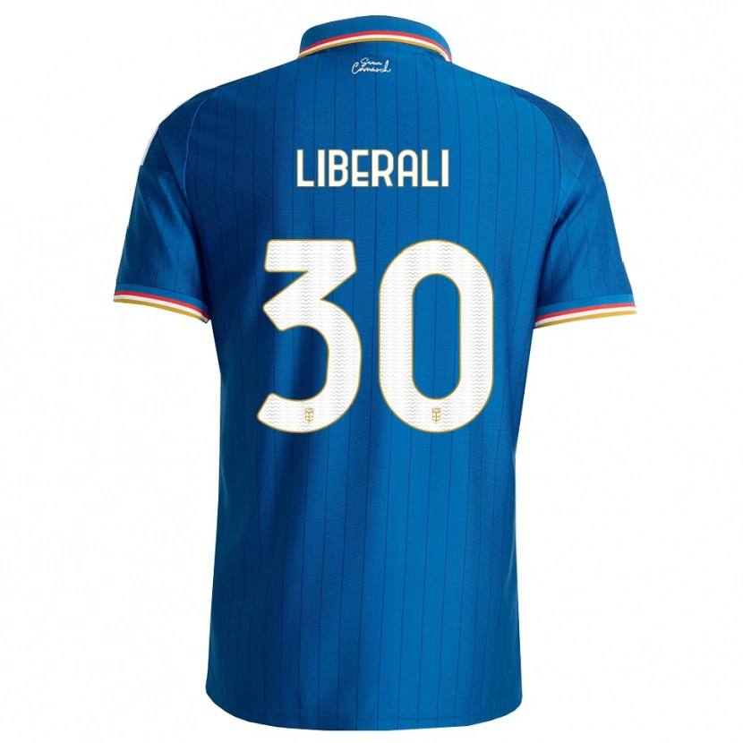 Danxen Hombre Camiseta Mattia Liberali #30 Azul Blanco Rojo 1ª Equipación 2026/27 La Camisa México