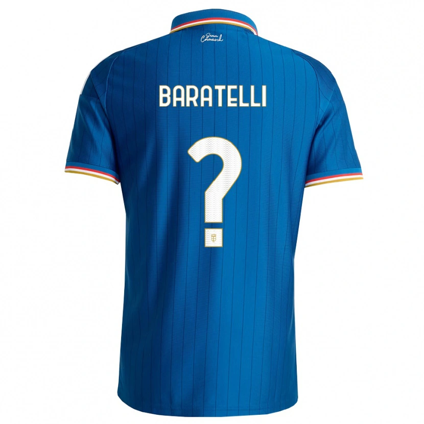 Danxen Hombre Camiseta Mattia Baratelli #0 Azul Blanco Rojo 1ª Equipación 2026/27 La Camisa México