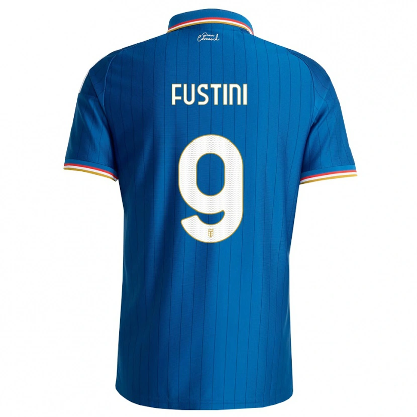 Danxen Hombre Camiseta Kevin Fustini #9 Azul Blanco Rojo 1ª Equipación 2026/27 La Camisa México