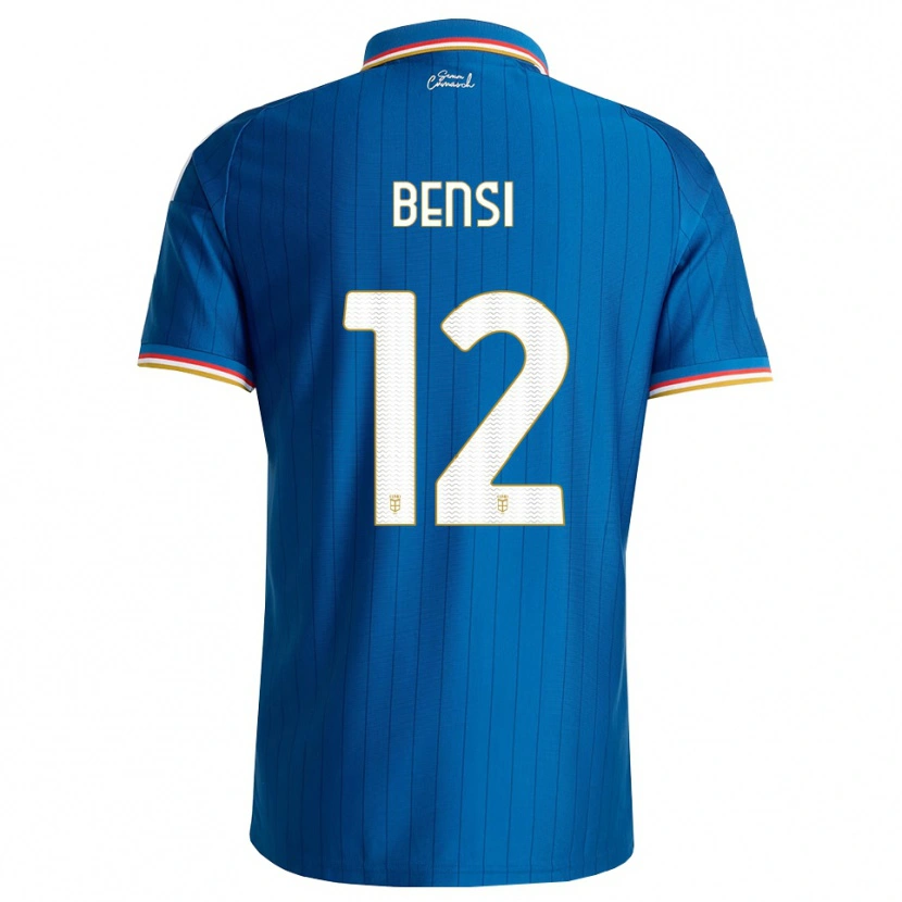 Danxen Hombre Camiseta Nicolò Bensi #12 Azul Blanco Rojo 1ª Equipación 2026/27 La Camisa México