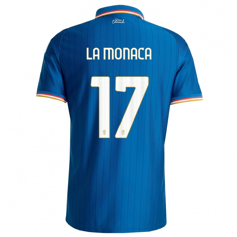 Danxen Hombre Camiseta Michael La Monaca #17 Azul Blanco Rojo 1ª Equipación 2026/27 La Camisa México