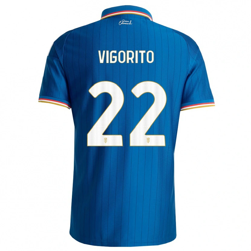 Danxen Hombre Camiseta Mauro Vigorito #22 Azul Blanco Rojo 1ª Equipación 2026/27 La Camisa México