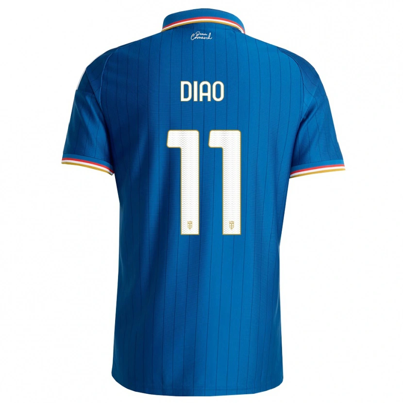 Danxen Hombre Camiseta Assane Diao #11 Azul Blanco Rojo 1ª Equipación 2026/27 La Camisa México