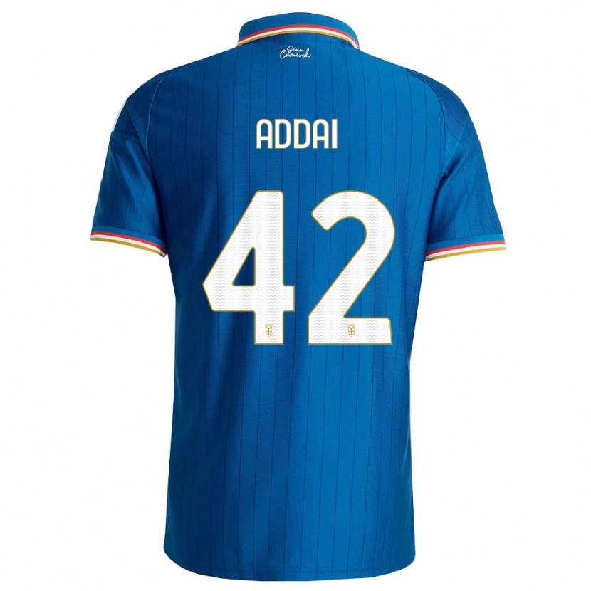 Danxen Hombre Camiseta Jayden Addai #42 Azul Blanco Rojo 1ª Equipación 2026/27 La Camisa México