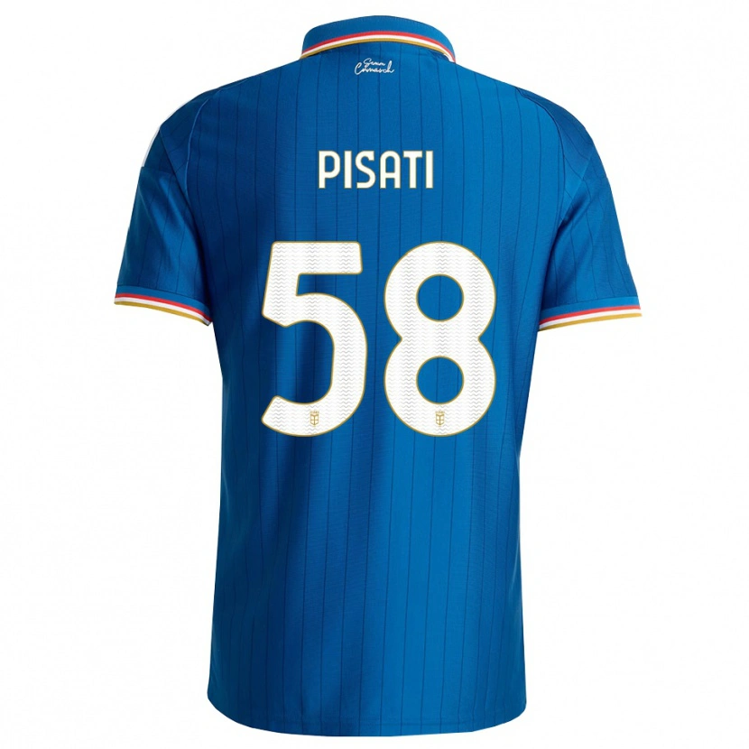 Danxen Hombre Camiseta Samuele Pisati #58 Azul Blanco Rojo 1ª Equipación 2026/27 La Camisa México