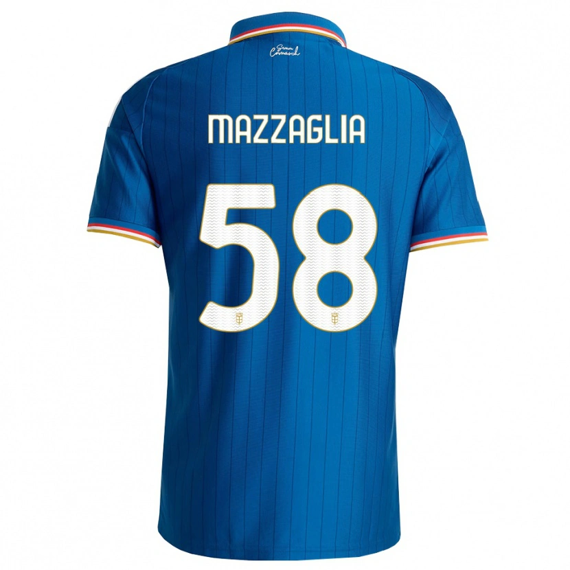 Danxen Hombre Camiseta Giuseppe Mazzaglia #58 Azul Blanco Rojo 1ª Equipación 2026/27 La Camisa México