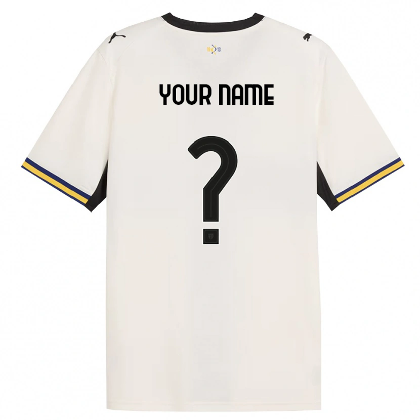 Danxen Hombre Camiseta Su Nombre #0 Blanco Roto Negro Amarillo 1ª Equipación 2026/27 La Camisa México