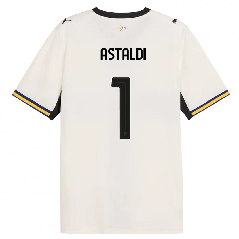 Danxen Hombre Camiseta Gianluca Astaldi #1 Blanco Roto Negro Amarillo 1ª Equipación 2026/27 La Camisa México