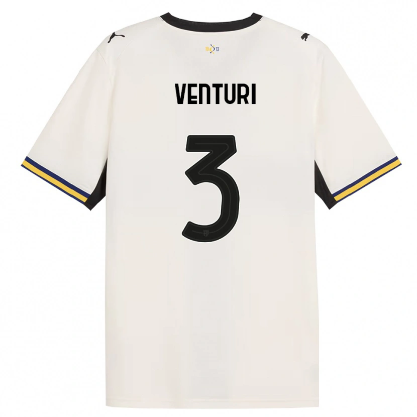 Danxen Hombre Camiseta Edoardo Venturi #3 Blanco Roto Negro Amarillo 1ª Equipación 2026/27 La Camisa México
