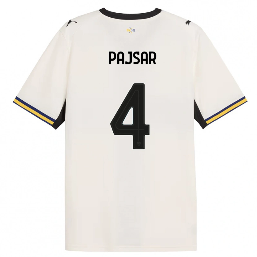 Danxen Hombre Camiseta Karlo Pajsar #4 Blanco Roto Negro Amarillo 1ª Equipación 2026/27 La Camisa México